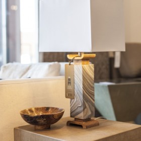 Marbleized Lamp