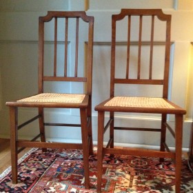 Hand-Caned Chairs (pair)